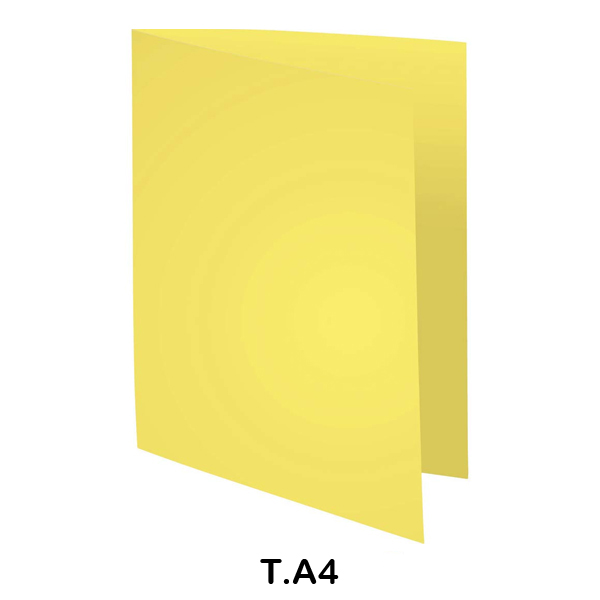 pack 100 subcarpetas a4 240gr. amarillo