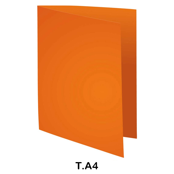 pack 100 subcarpetas a4 240gr naranja