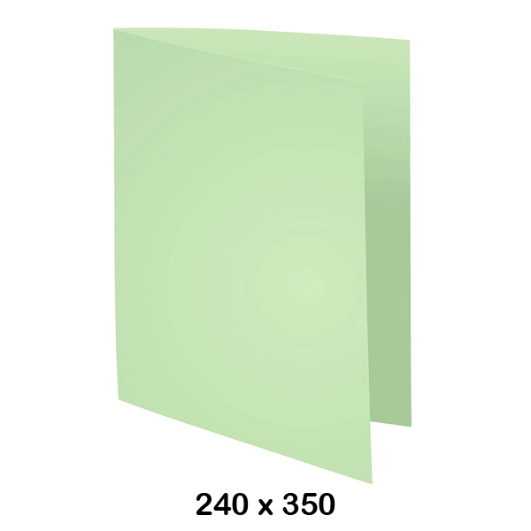 pack 100 subcarpetas 180gr folio verde