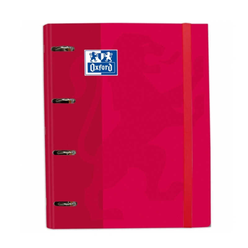 carpeta a4+ 4anill.+rec.5x5 oxfs rojo