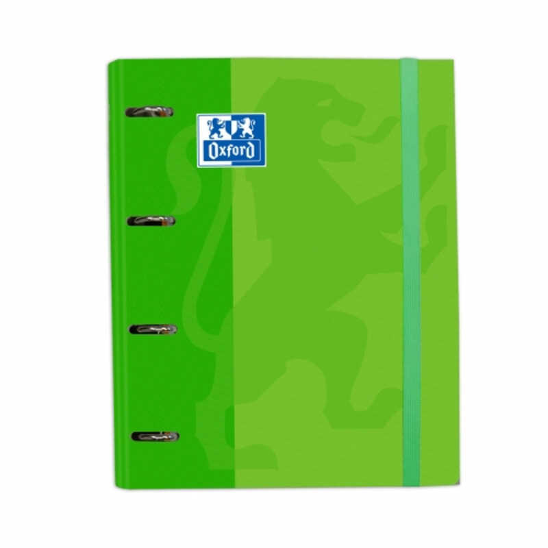 carpeta a4+ 4anill.+rec. 5x5 oxfs verde