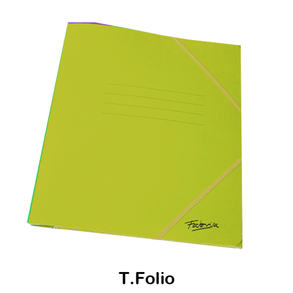 carpeta de gomas carton verde manzana