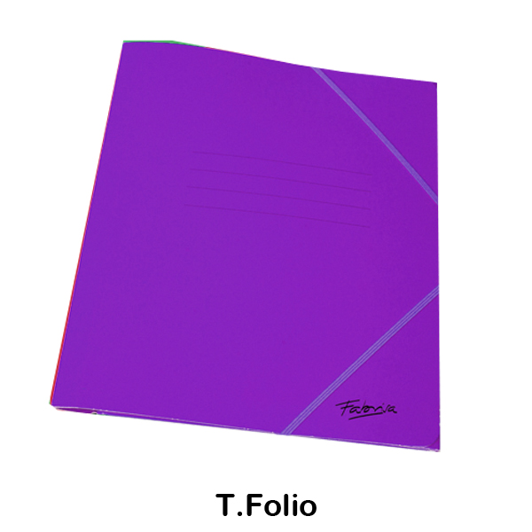 carpeta de gomas carton morado