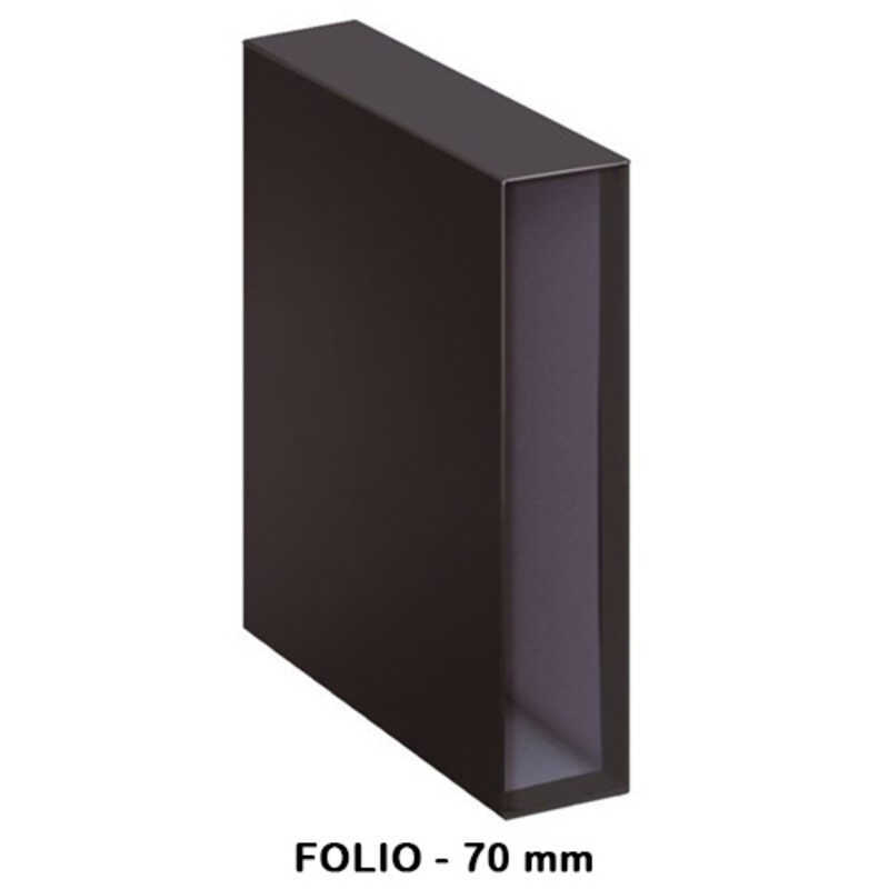 caja archivador f. negra lomo de 70mm