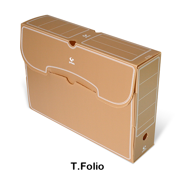 archivo definitivo folio marron plastico
