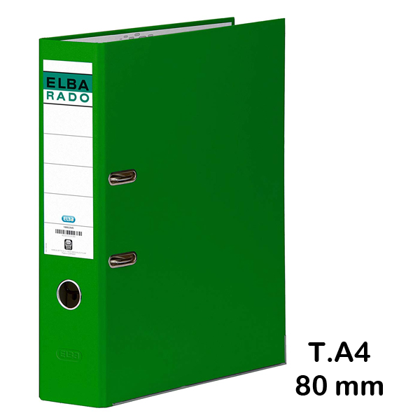 archivador a4 lomo 7.5cm verde