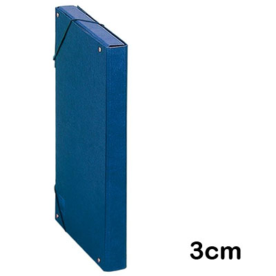 caja proyecto carton azul 3 cm.
