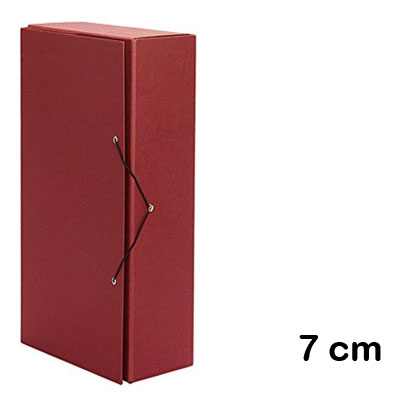 caja proyecto carton rojo 7 cm.