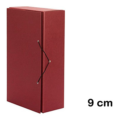 caja proyecto carton rojo 9 cm.