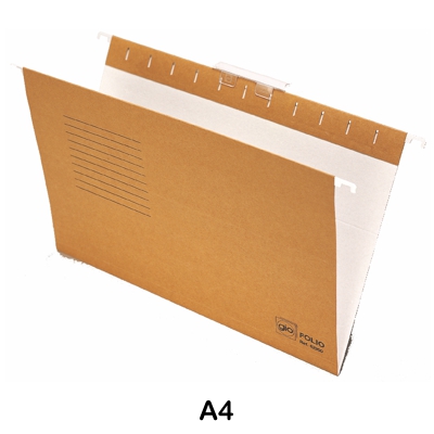 paquete 25 carpetas colgantes a4 kraft