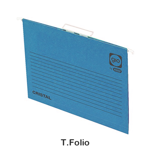 pack 25 carpetas colgantes azul folio