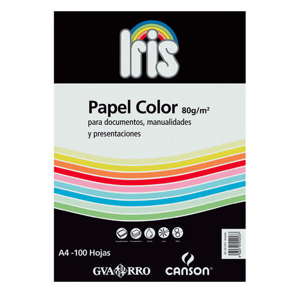 paquete 100h papel a4 80gr gris perla