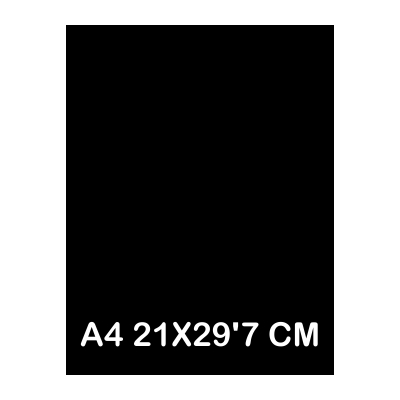 paquet 50f. cartolina a4 185gr. negre