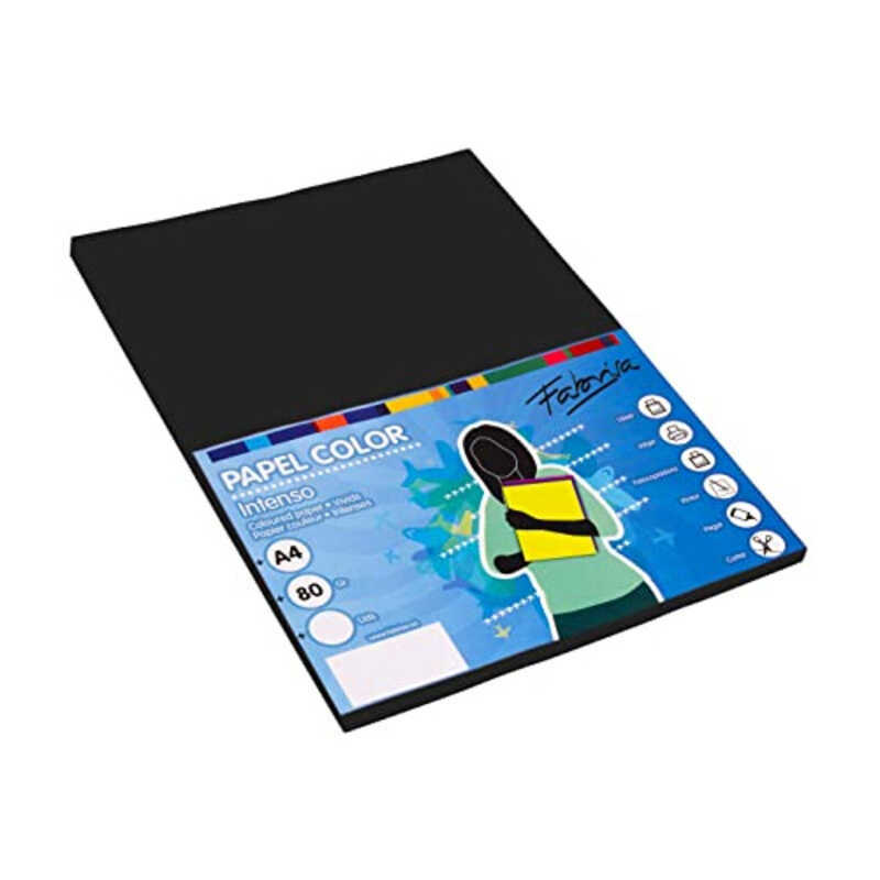 paquete 100h papel a4 80gr negro