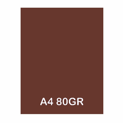paquete 100h papel a4 80gr marron