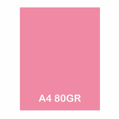 paquete 500h papel a4 80gr rosa