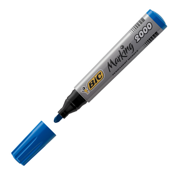 rotulador permanente bic 2000 azul