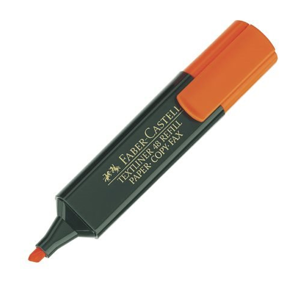rotulador fluorescente faber naranja