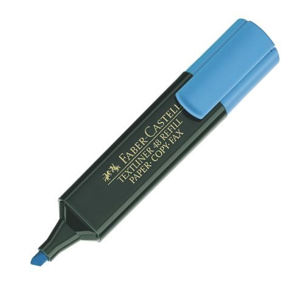 rotulador fluorescente faber azul