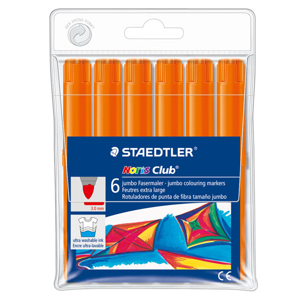 c.6 rotuladores staedtler naranja p/grue
