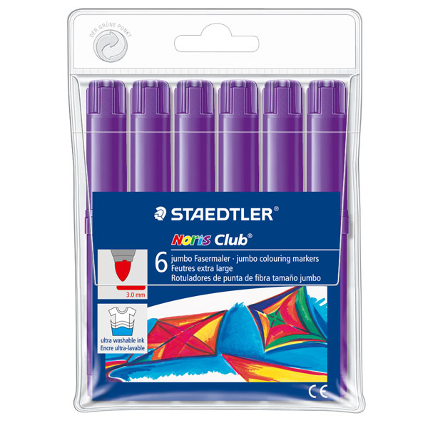 c.6 rotuladores staedtler violeta p/grue