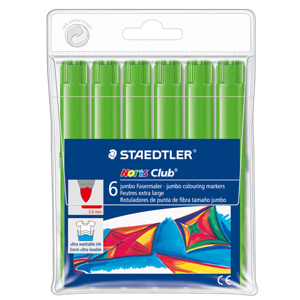 c.6 rotuladores staedtler verde claro