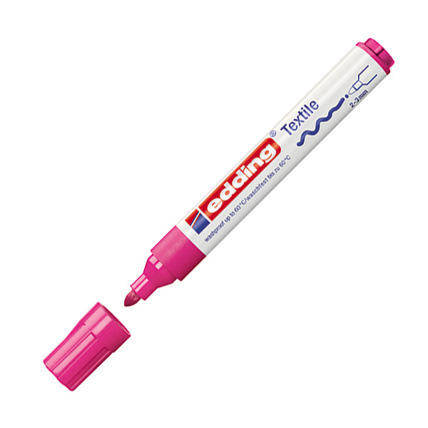rotulador edding 4500 textil rosa