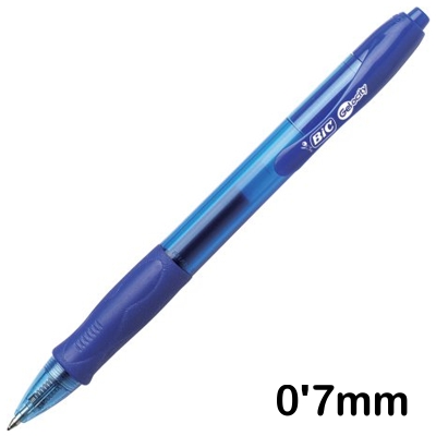 boligrafo gelocity clic azul