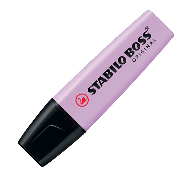 rotulador fluo stabilo lila pastel