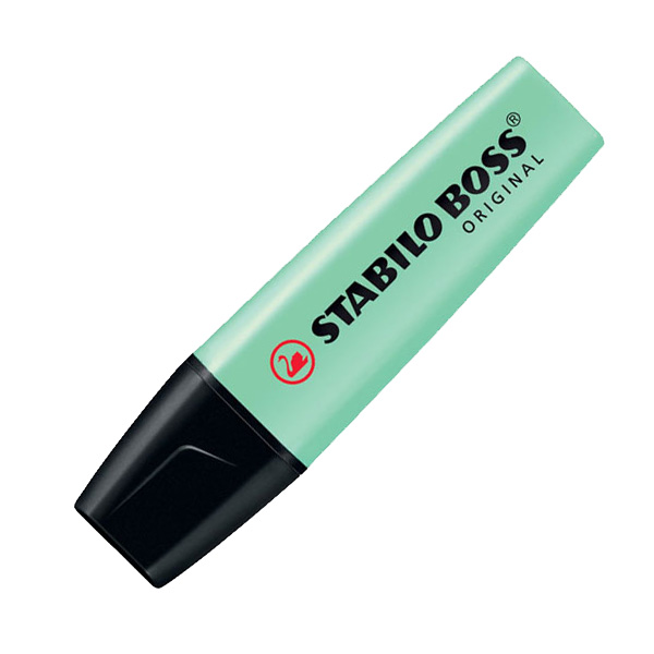 rotulador fluo stabilo verde pastel