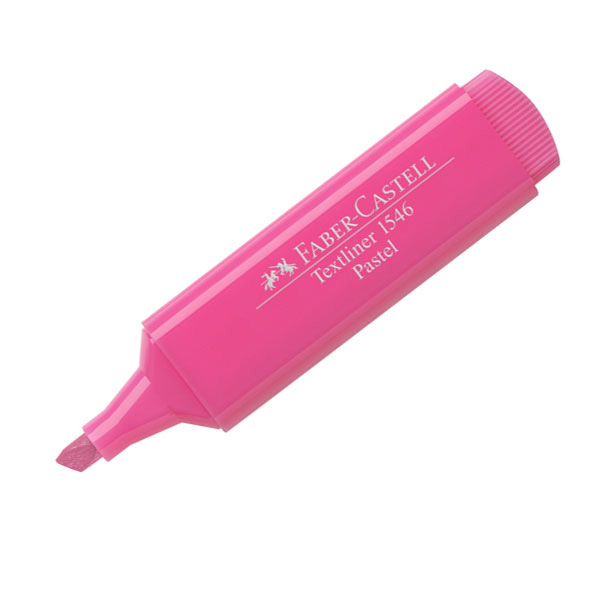 rotulador fluorescente faber rosa pastel