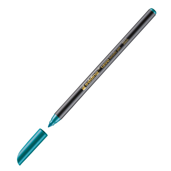 retolador edding 1200 verd metal.lic