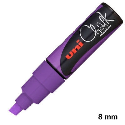 rotulador uni chalk pwe-8k violeta