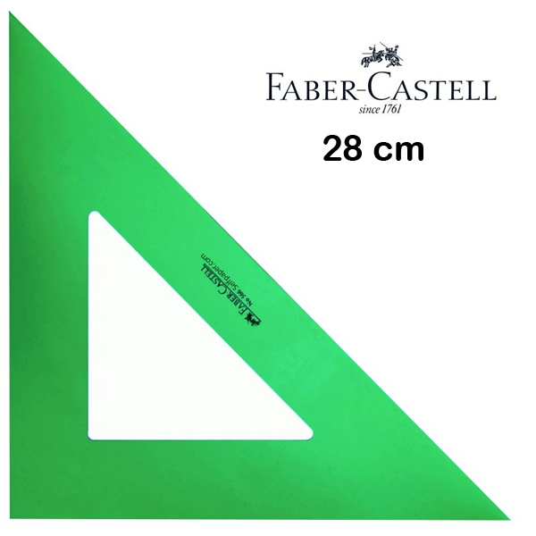 Cartabón Faber Castell sin graduar 28cm