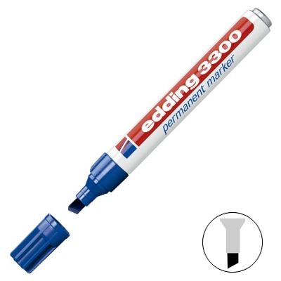 retolador edding 3300 blau p/bisellada
