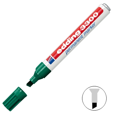 retolador edding 3300 verd p/bisellada