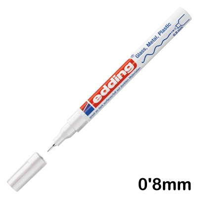 retolador tinta opaca edding 780 blanc