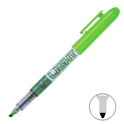 rotulador fluorescente verde pilot