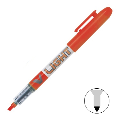 rotulador fluorescente naranja pilot