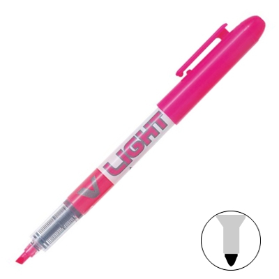 rotulador fluorescente rosa pilot