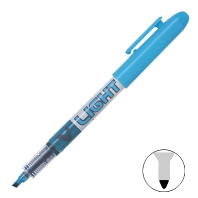 rotulador fluorescente azul pilot