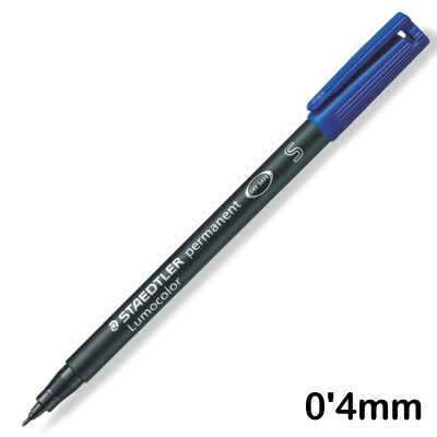 retolador lumocolor blau punta s