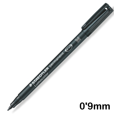 retolador lumocolor negre punta m