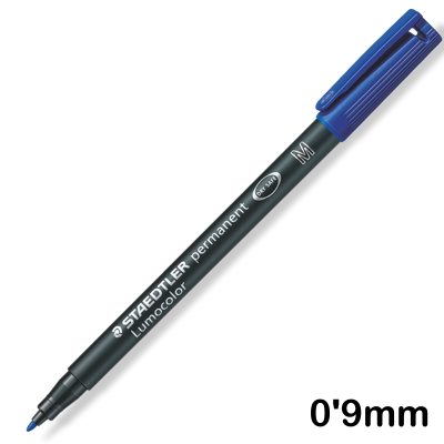 retolador lumocolor blau punta m