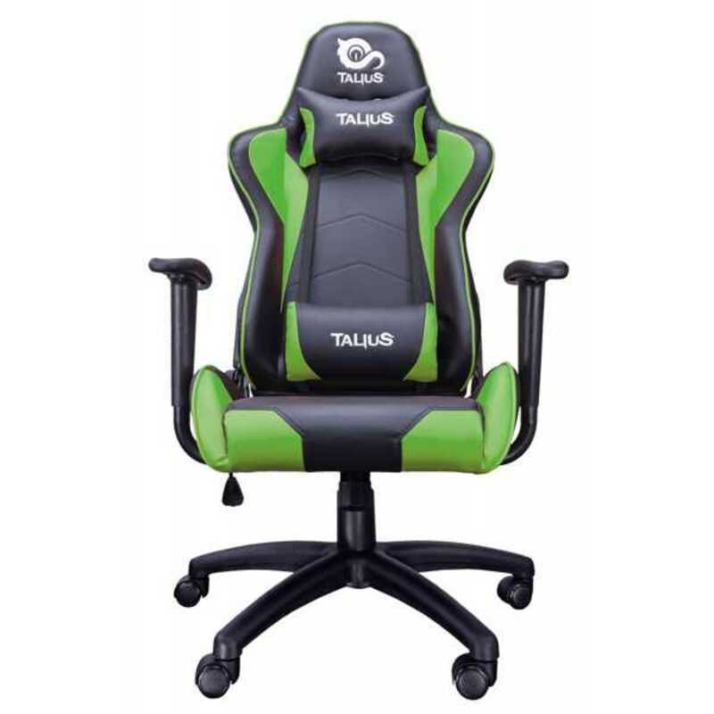 silla gaming talius gecko negro/verde