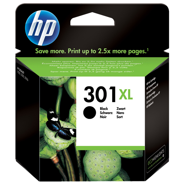 cartucho hp 301 xl negro