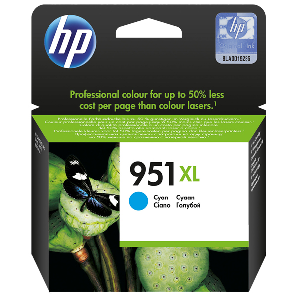 cartucho hp 951 xl cyan