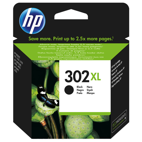 cartucho hp 302 xl negro