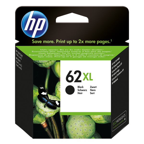 cartucho hp 62 xl negro