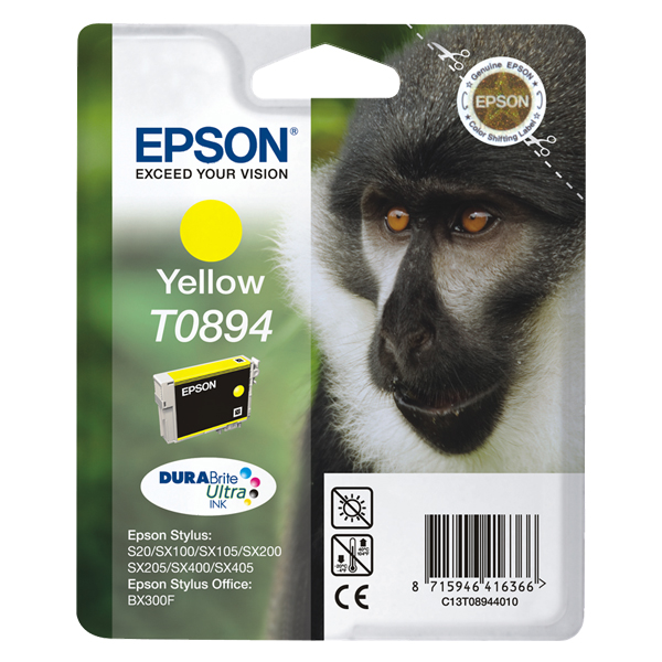 cartucho epson t0894 amarillo